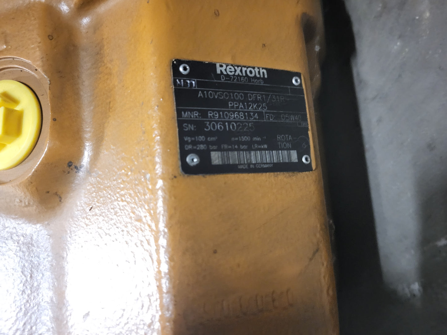 R910968134, Rexroth-Kolbenhydraulikpumpe, 280 bar