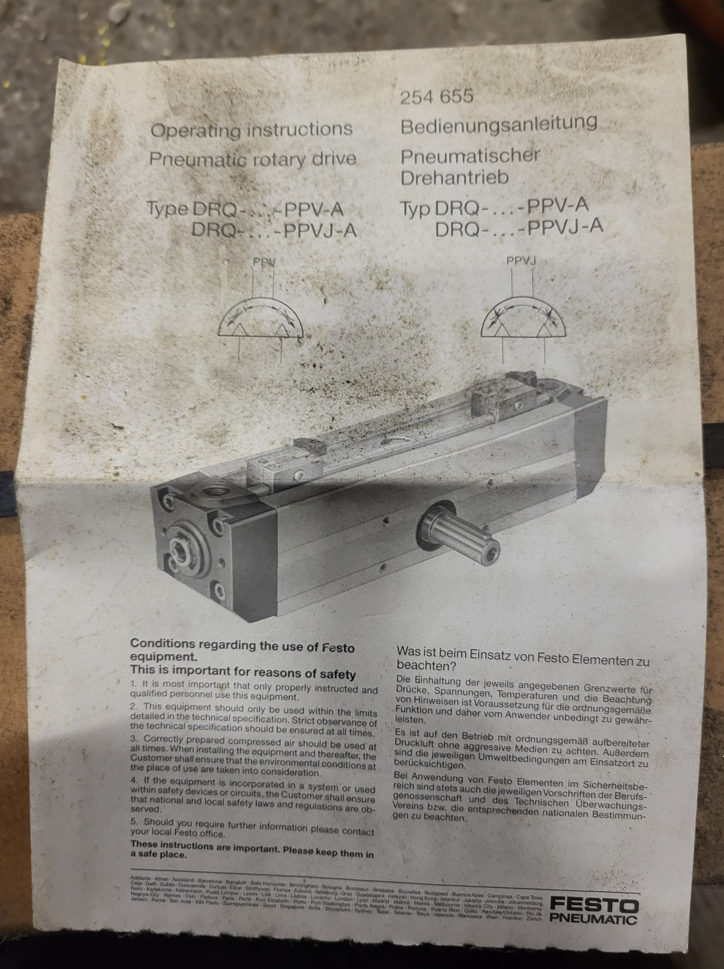 DRQ-100-180-PPVJ-A (19393), rotary actuator, Festo