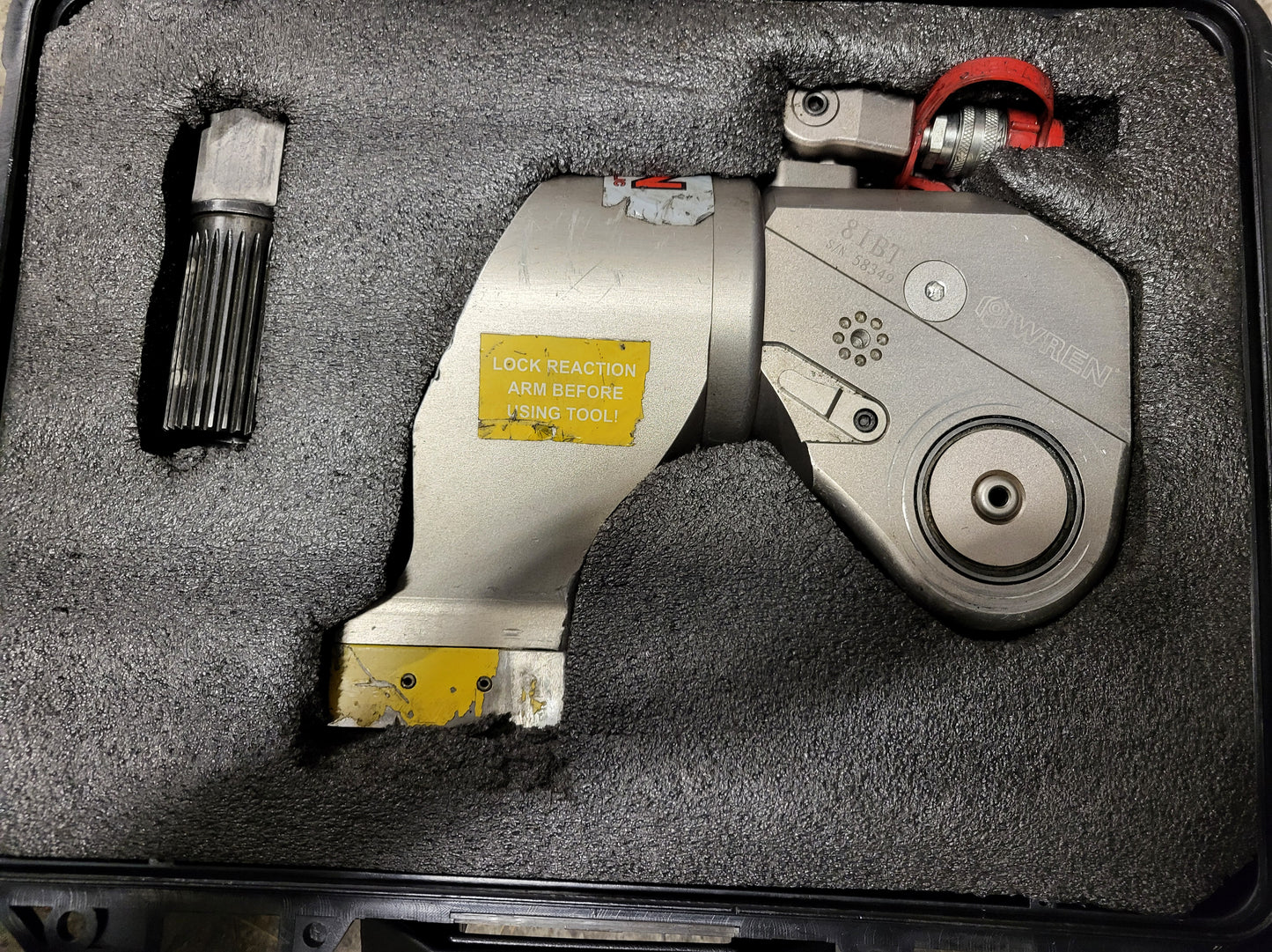 8iBT, WREN, hydraulic torque wrench, with KLW4000A electric power supply unit
