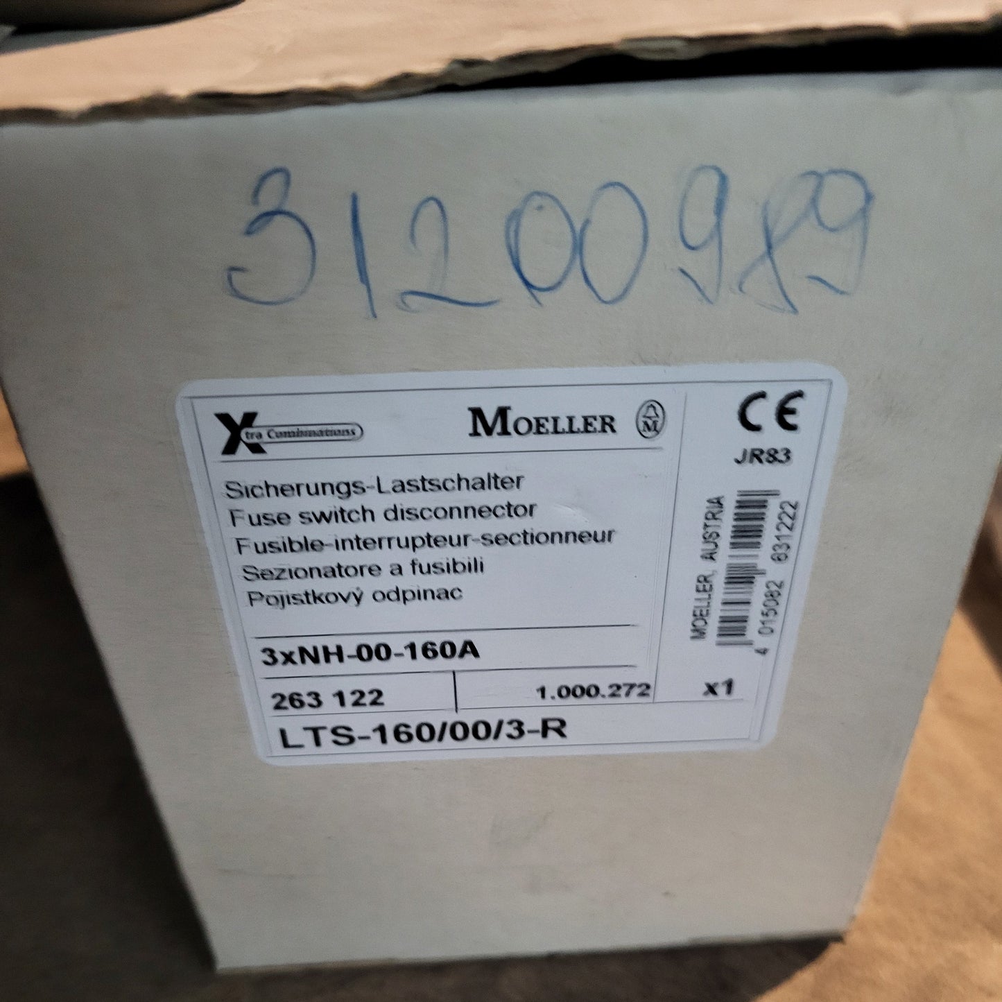 LTS-160/00/3-R (3xNH-00-160A), NH-Sicherungslasttrennschalter, 3-polig LTS, Eaton