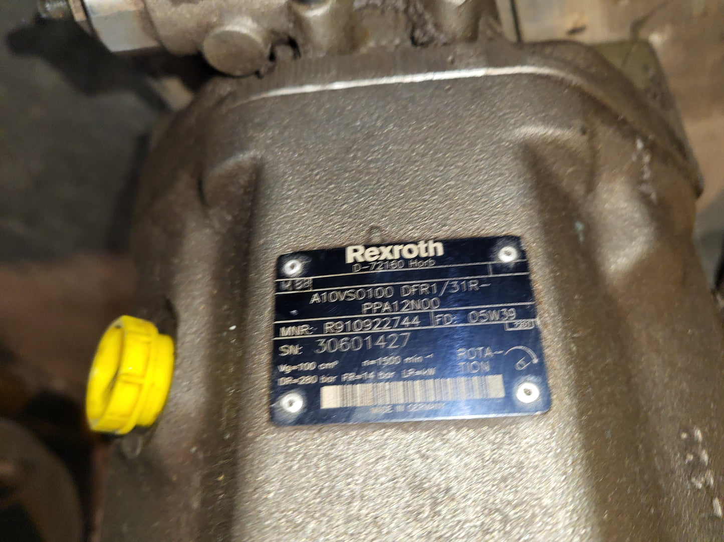 R910922744, Bosch Rexroth dugattyús hidraulika-szivattyú, 280bar