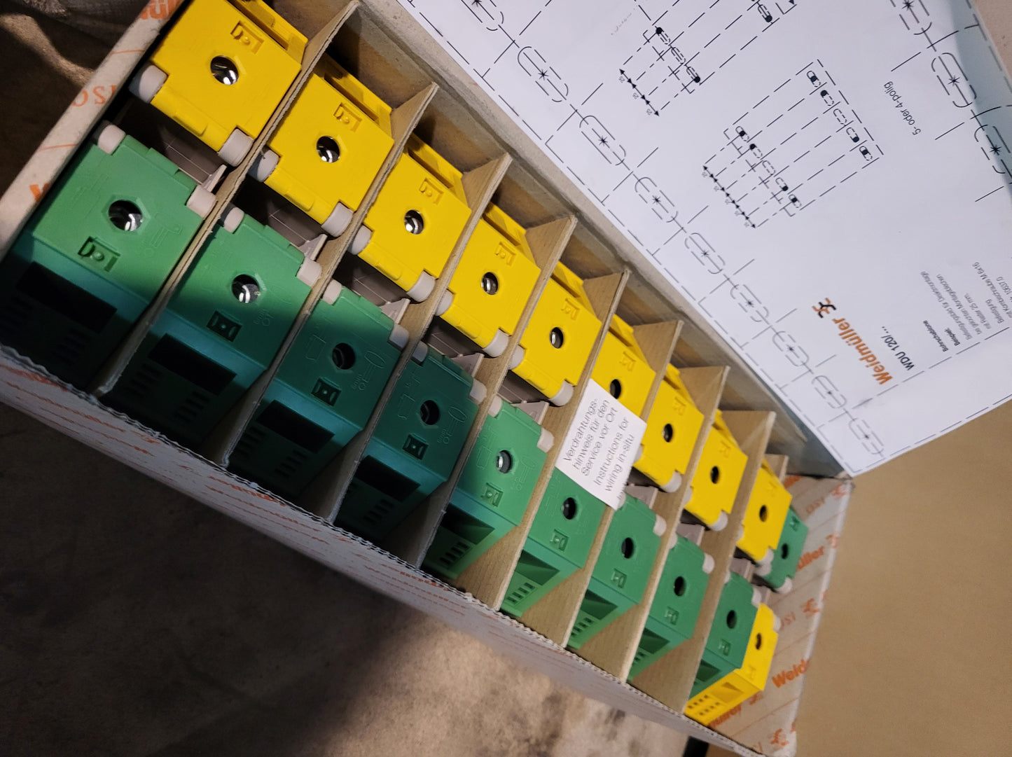 WDU120/150, feed-through terminal block, Weidmüller