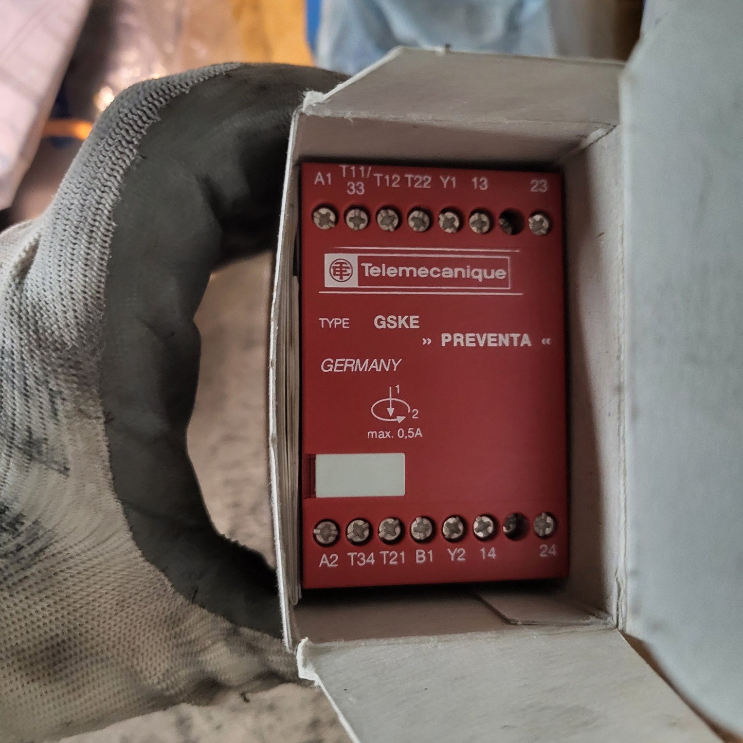 GSKE PREVENTA 3500, biztonsági modul, Telemecanique