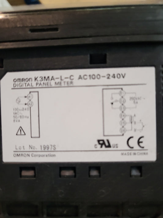 K3MA-L-C, Omron hőmérsékletmérő, AC 100-240V
