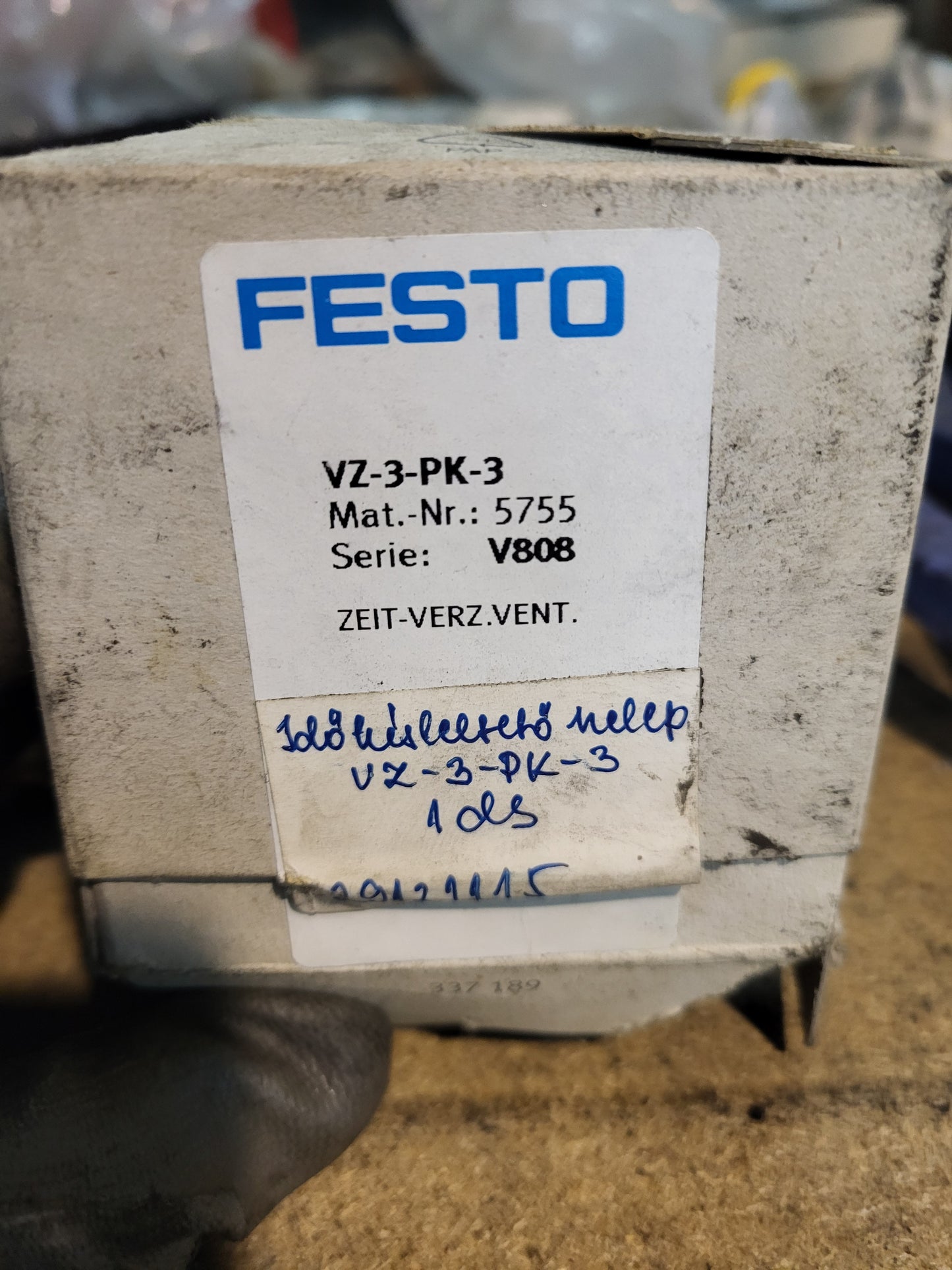 VZ-3-PK-3, time delay valve, Festo