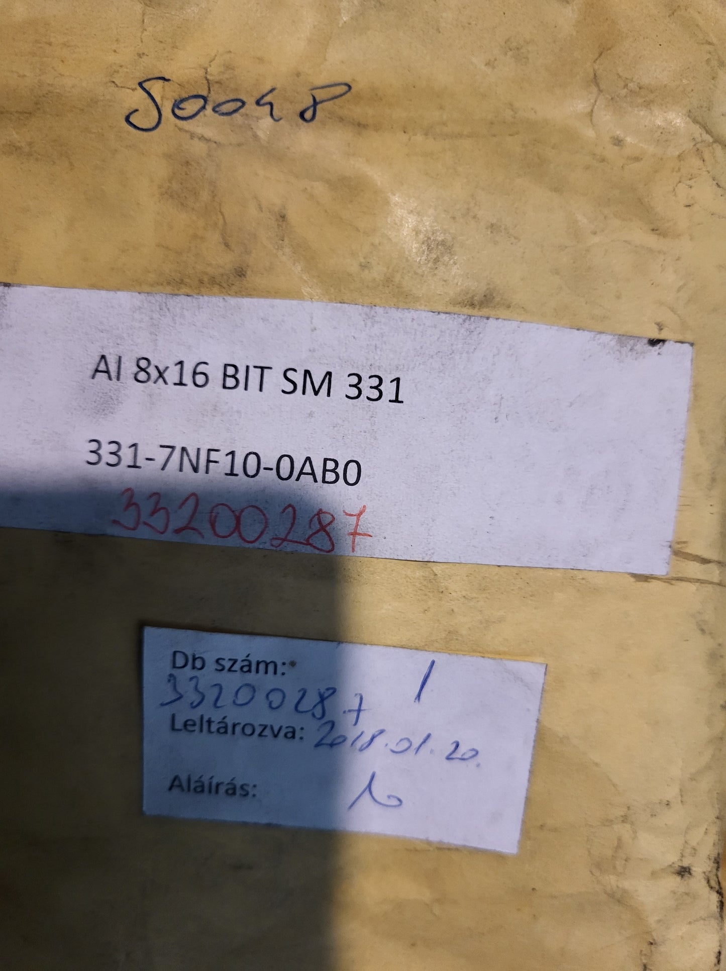 6ES7331-7NF10-0AB0, analóg bemeneti modul
