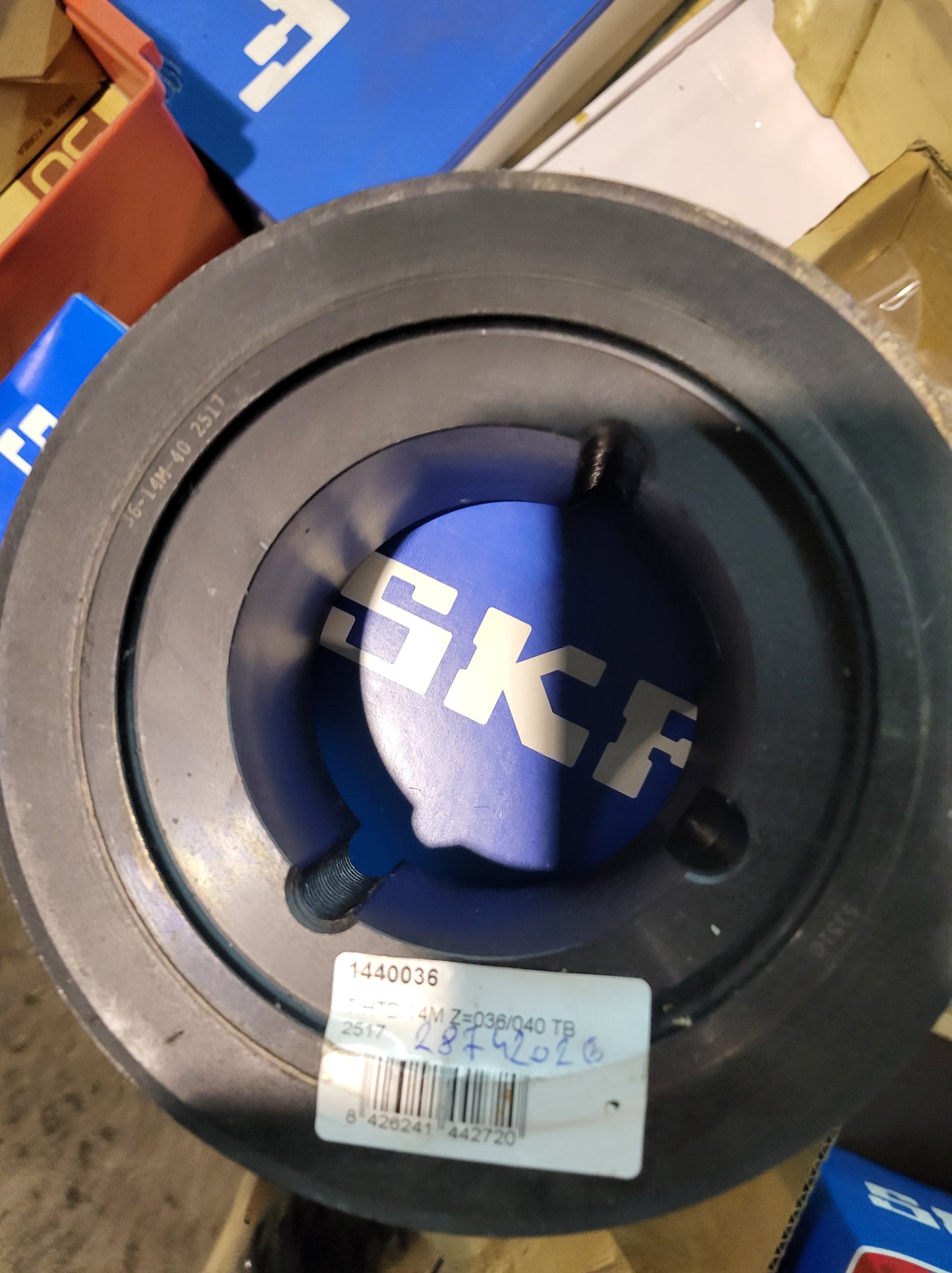 1440036, T-HTD-14M Z=036/040TB, fogasszíjtárcsa, SKF