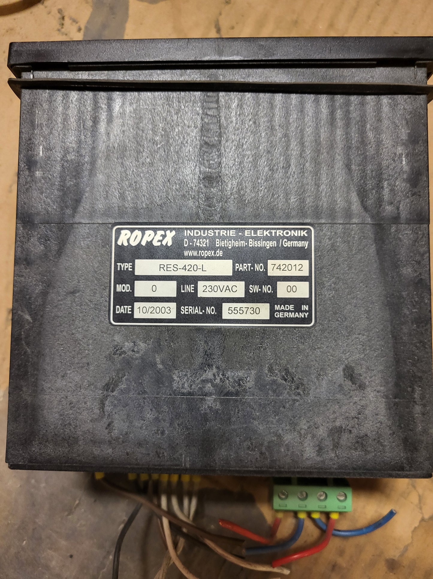 RES-420-L, Ropex, Resistron, Thermostat