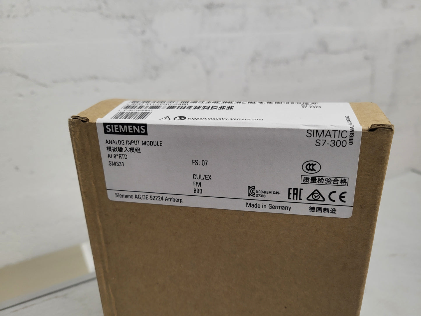 6ES7331-7PF01-0AB0, S7300, analóg bemeneti kártya, Siemens