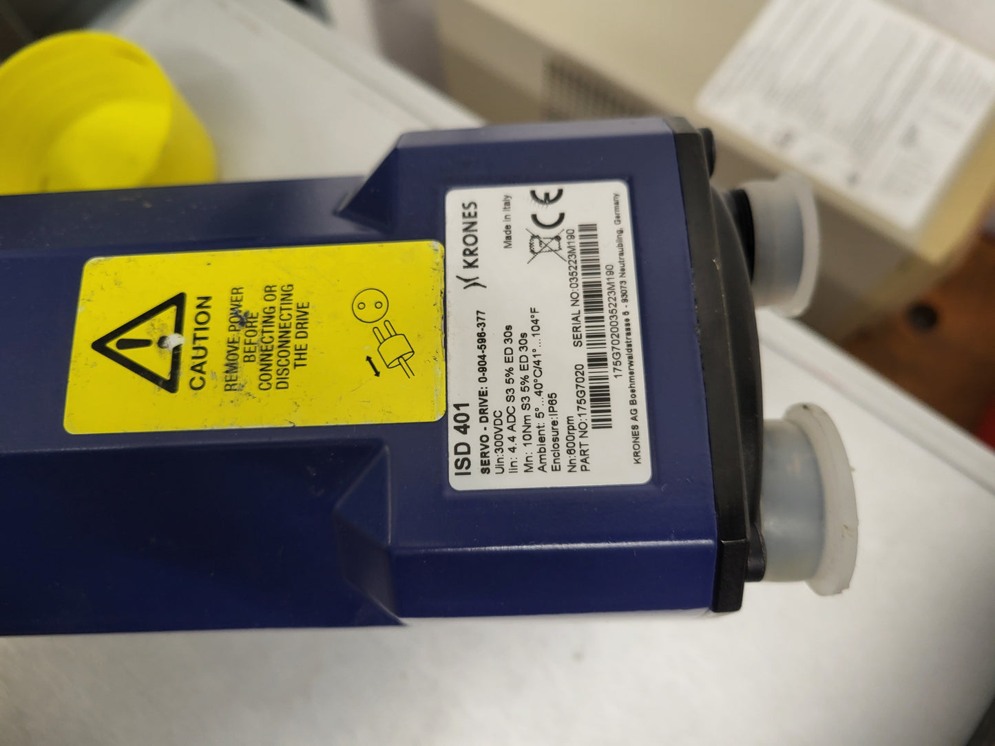 ISD401, 0901-707-894, KRONES Servomotor-Antriebskombination, 1,3 kW, 10 Nm