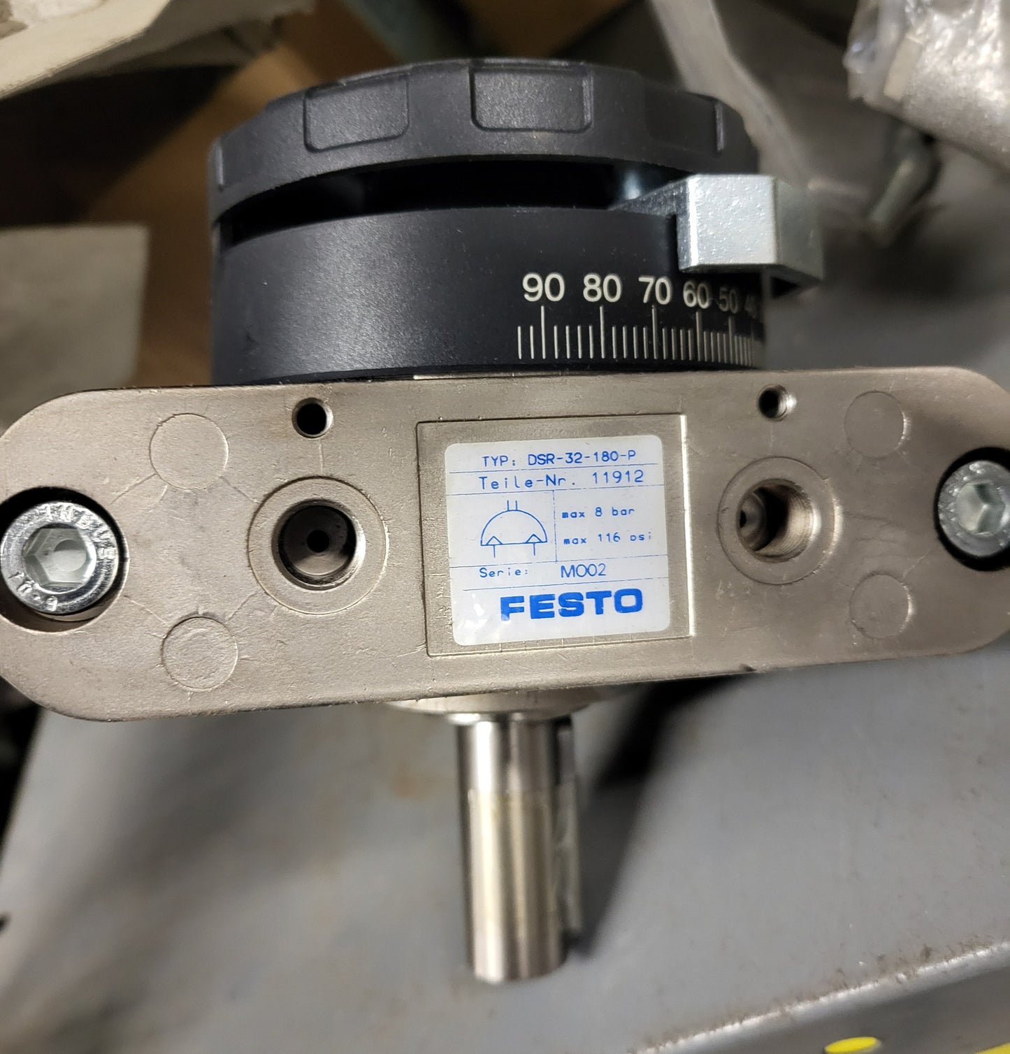 DSR-32-180-P, rotary, double-acting, single-axis, quarter-turn actuator, pneumatic, Festo
