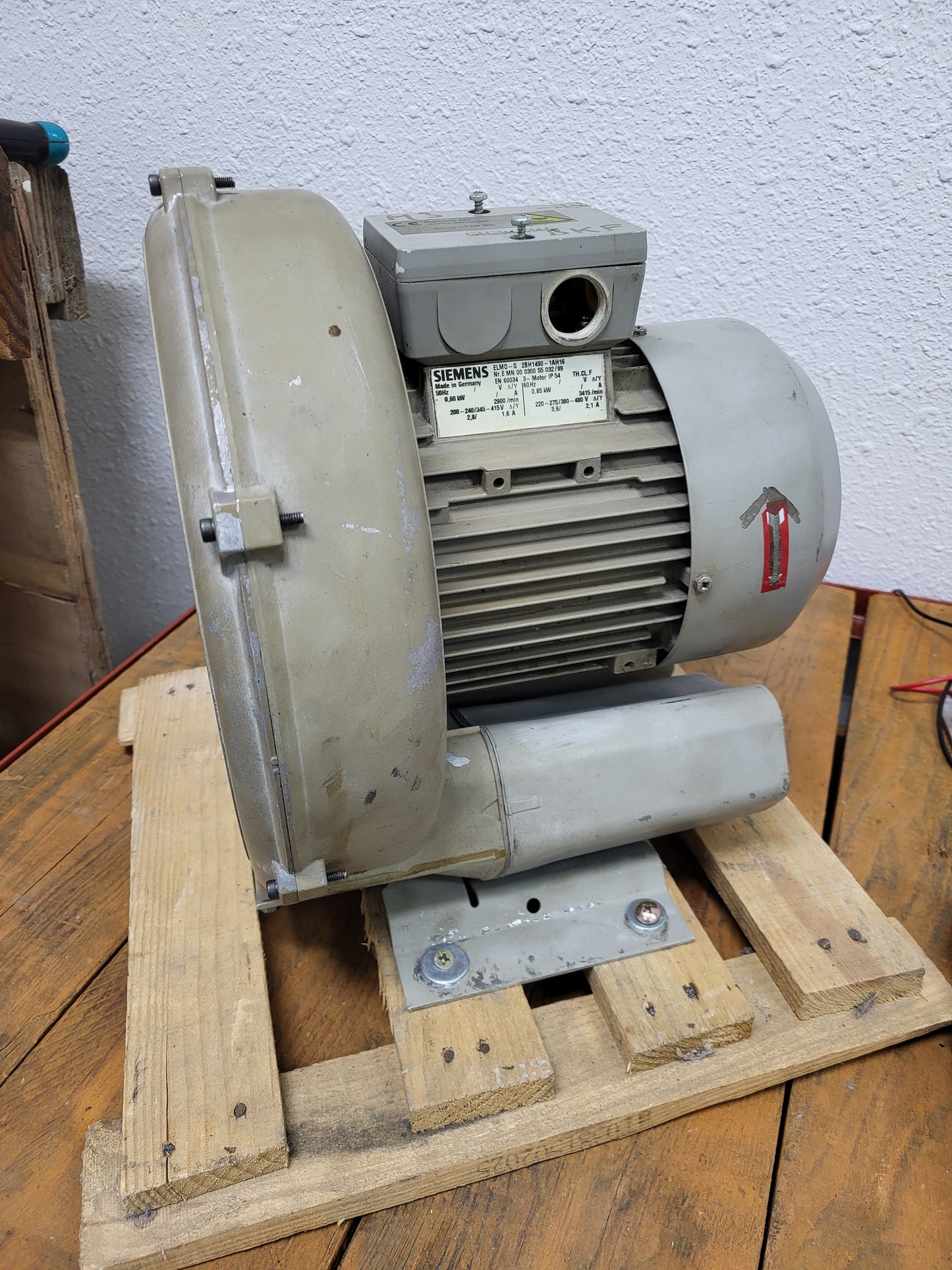 2BH1490-1AH16, ELMO-G, oldalcsatornás fúvó-motor, 0.6kW, Siemens