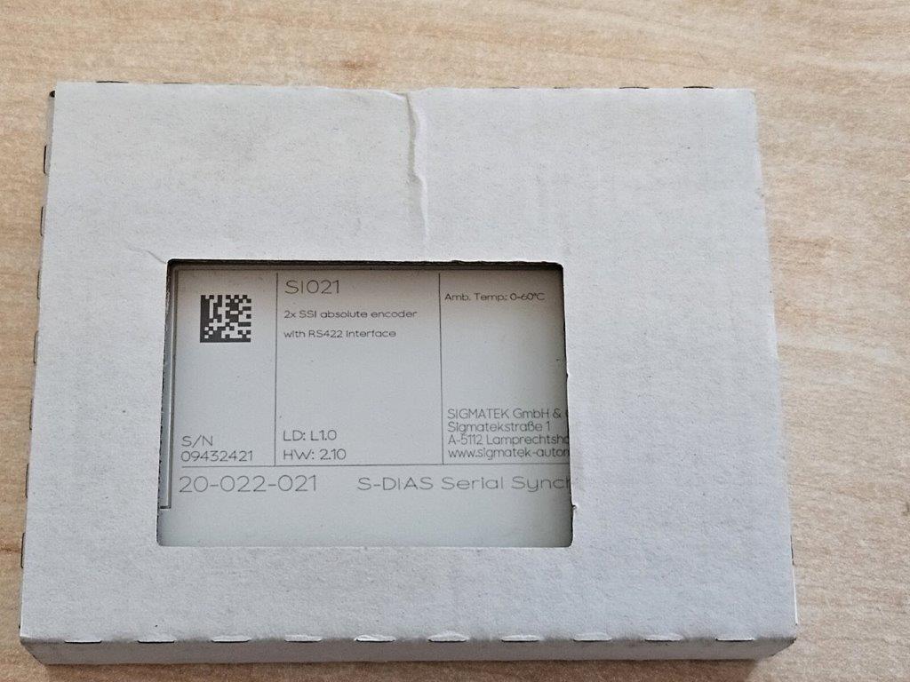 20-022-021, SI021, Sigmatek, SSI interfész-kártya