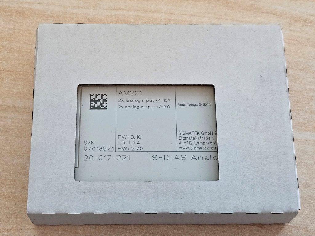 20-017-221 AM221, Sigmatek, analóg ki-bemeneti kártya