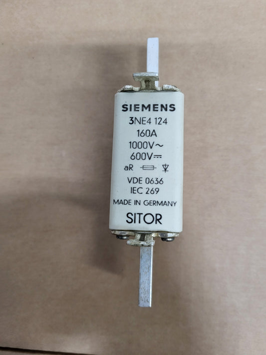 3NE4124, késes biztosíték, Sitor, 160A, Siemens