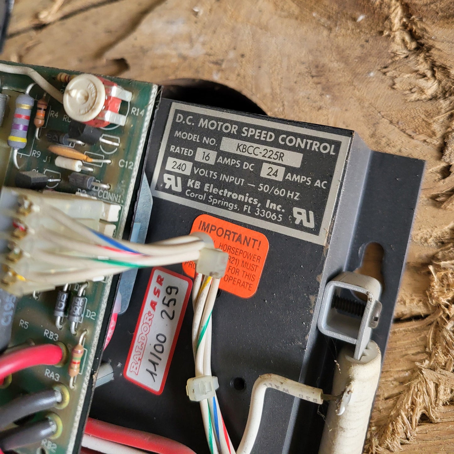 KBCC-225R, DC motor drive, speed controller, KB Electronics