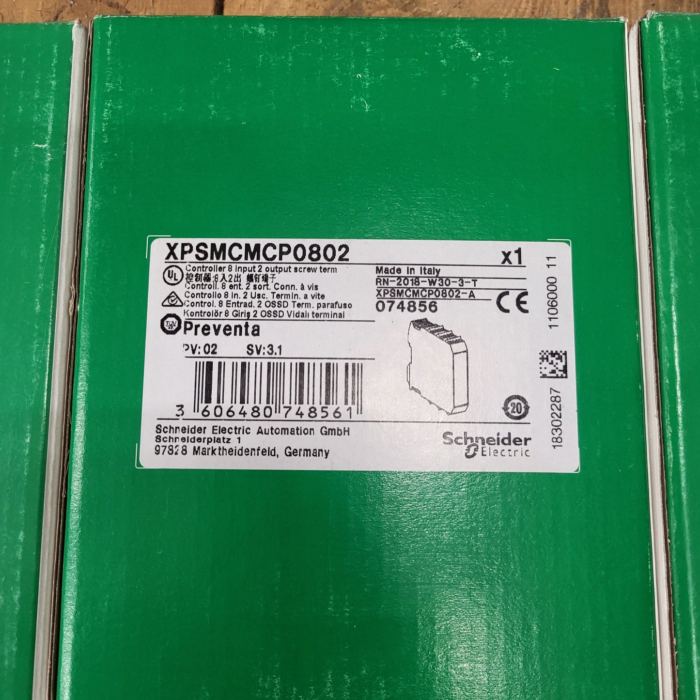 XPSMCMMX0802, Preventa, safety controller, safety expansion I/O module, Schneider