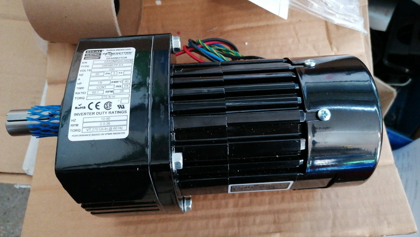 34R4BFPP-E3, Bodine-Getriebemotor, Pacesetter, 0,23 kW