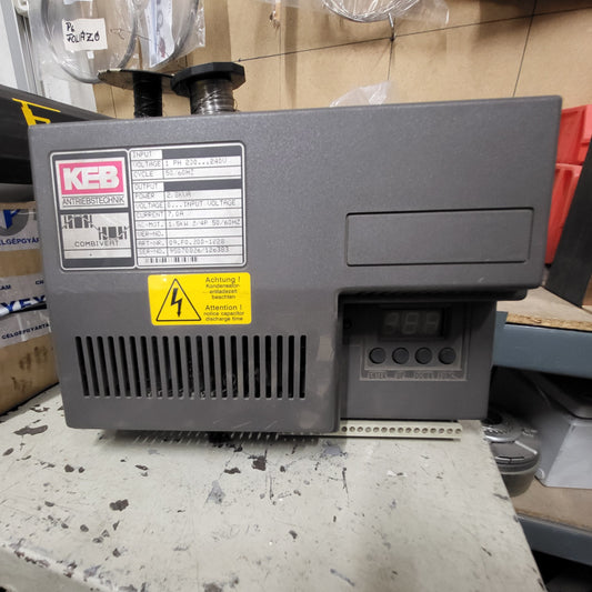 09.F0.200-1228, frekvenciaváltó, 7A, 1.5kW, KEB Antriebstechnik