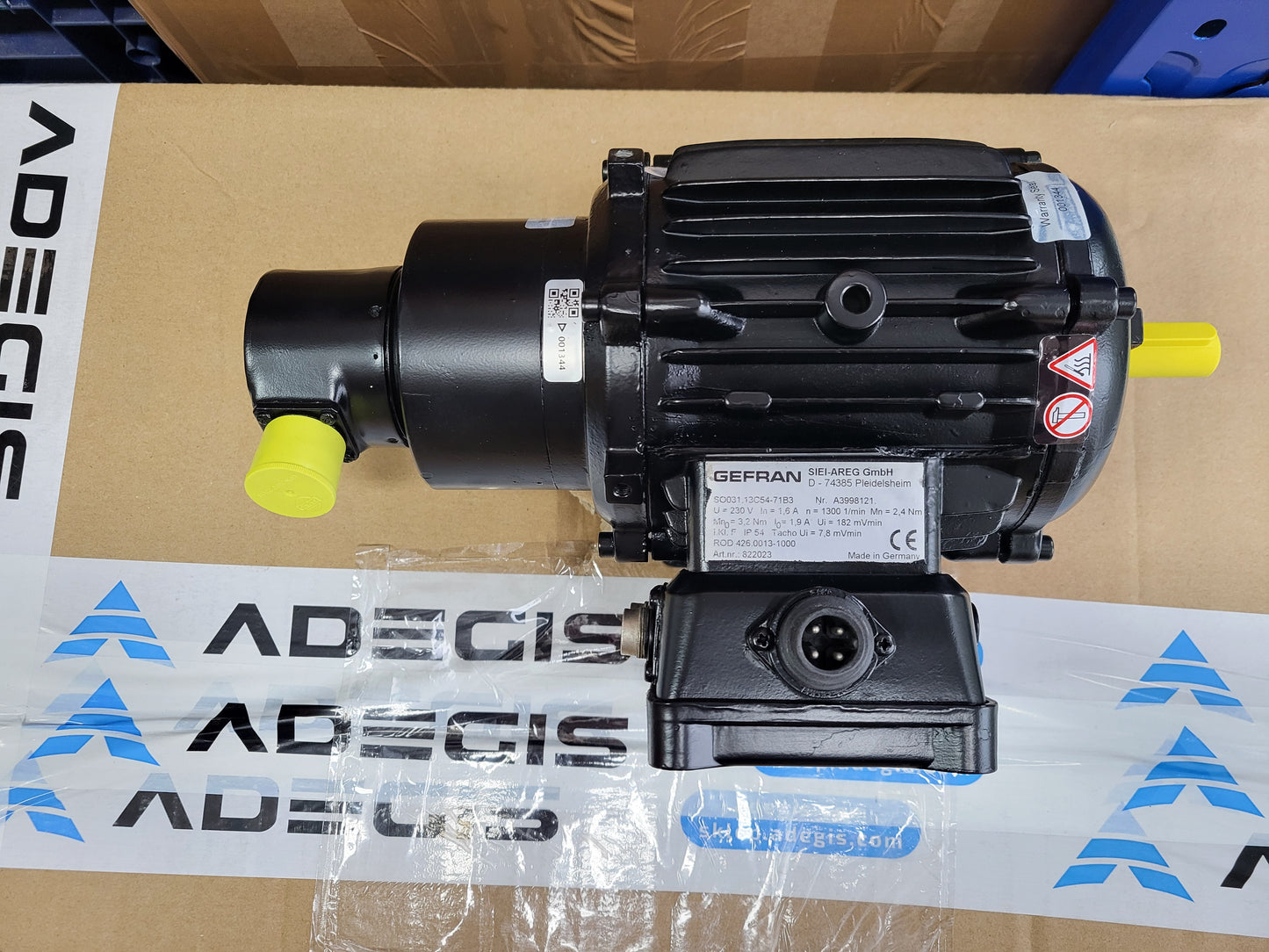 SO031.13C54-71B3, Gefran, SIEI-Areg szervo motor, 1.6A, 2.4Nm javítási ajánlata
