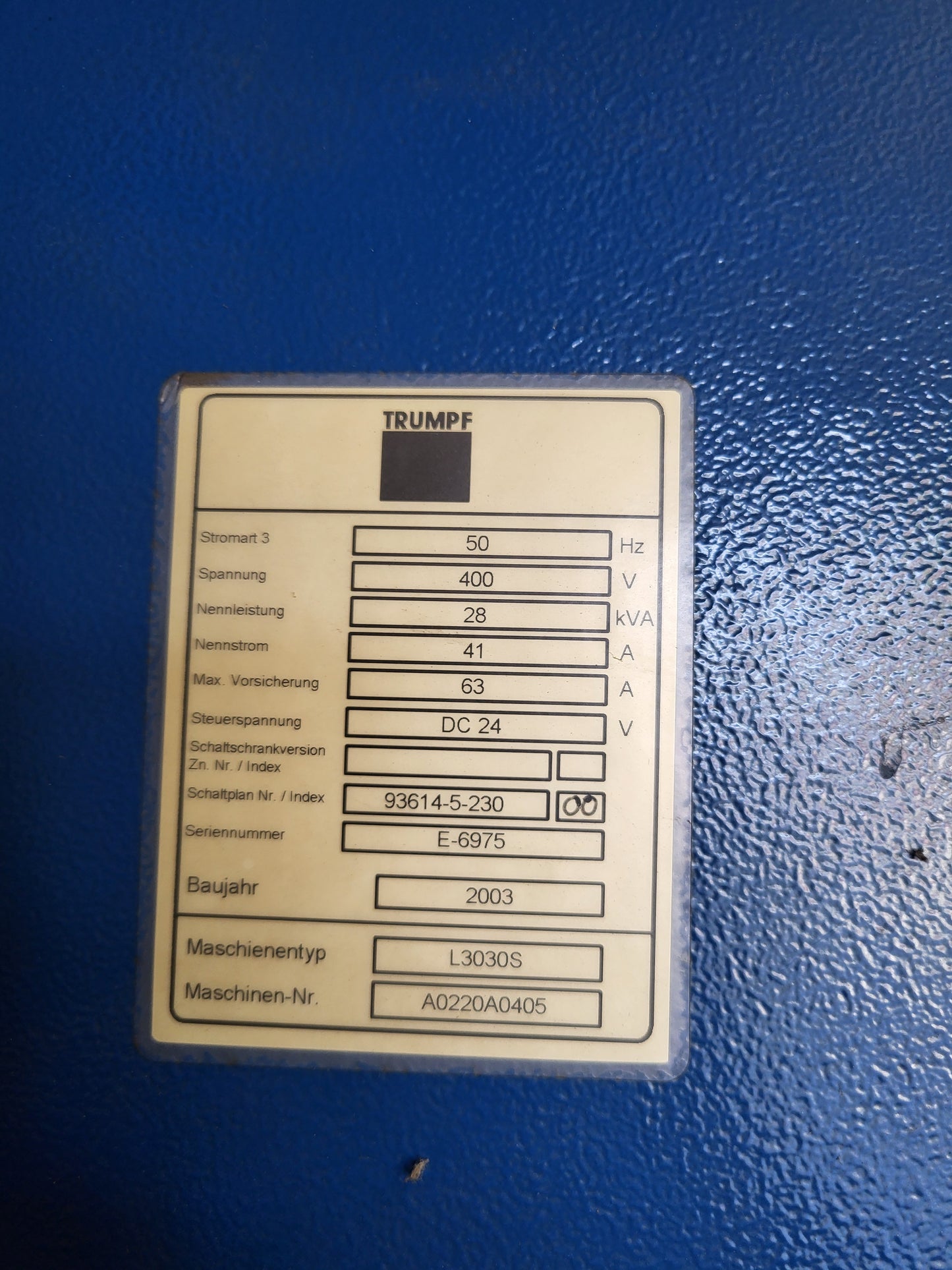 Trumatic L3030, Trumpf Laserschneider, 4kW zu verkaufen, ab November 2025