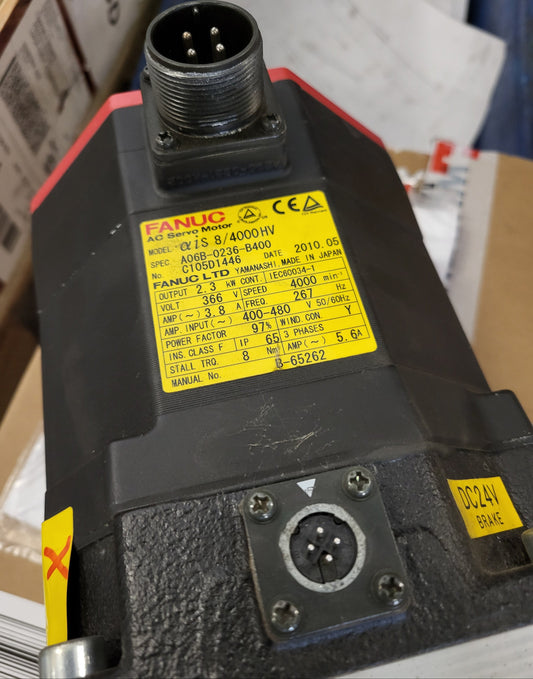 A06B-0236-B400, AC servo motor 2,3kW/3,8A, Fanuc