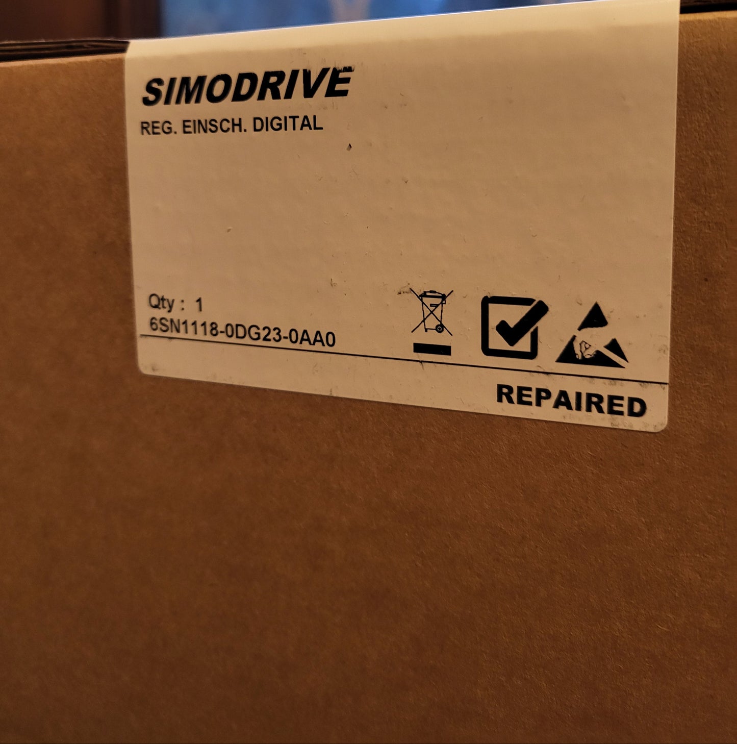 6SN1118-0DG23-0AA0, SIMODRIVE 611-D, 1-tengelyes vezérlőkártya digitális hajtáshoz