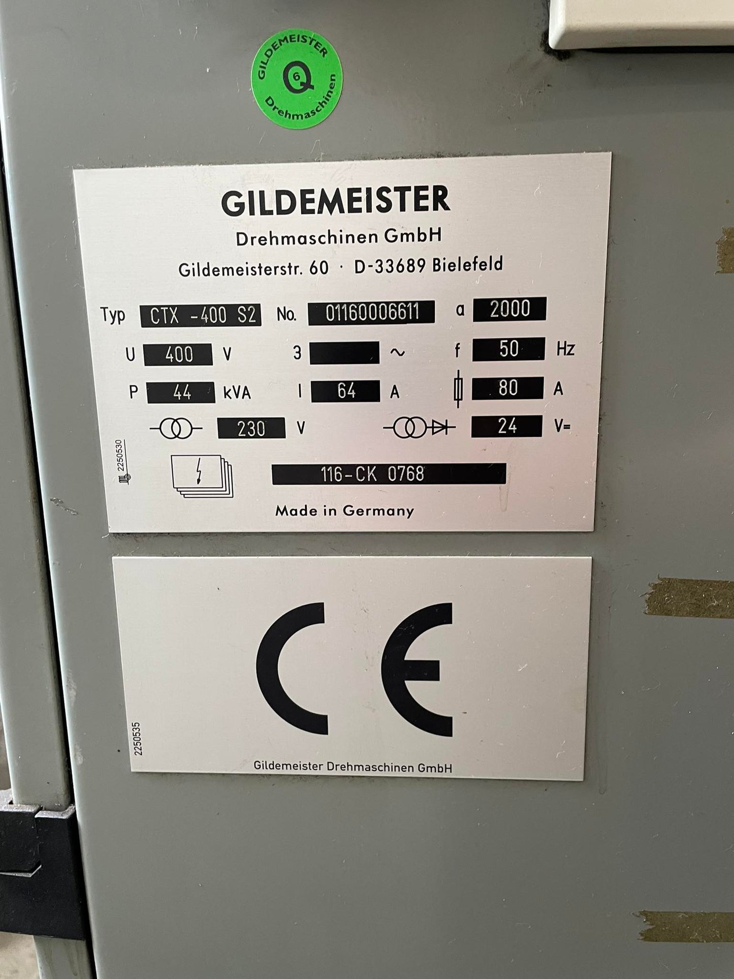 CTX400 S2, Gildemeister, CNC-Drehmaschine