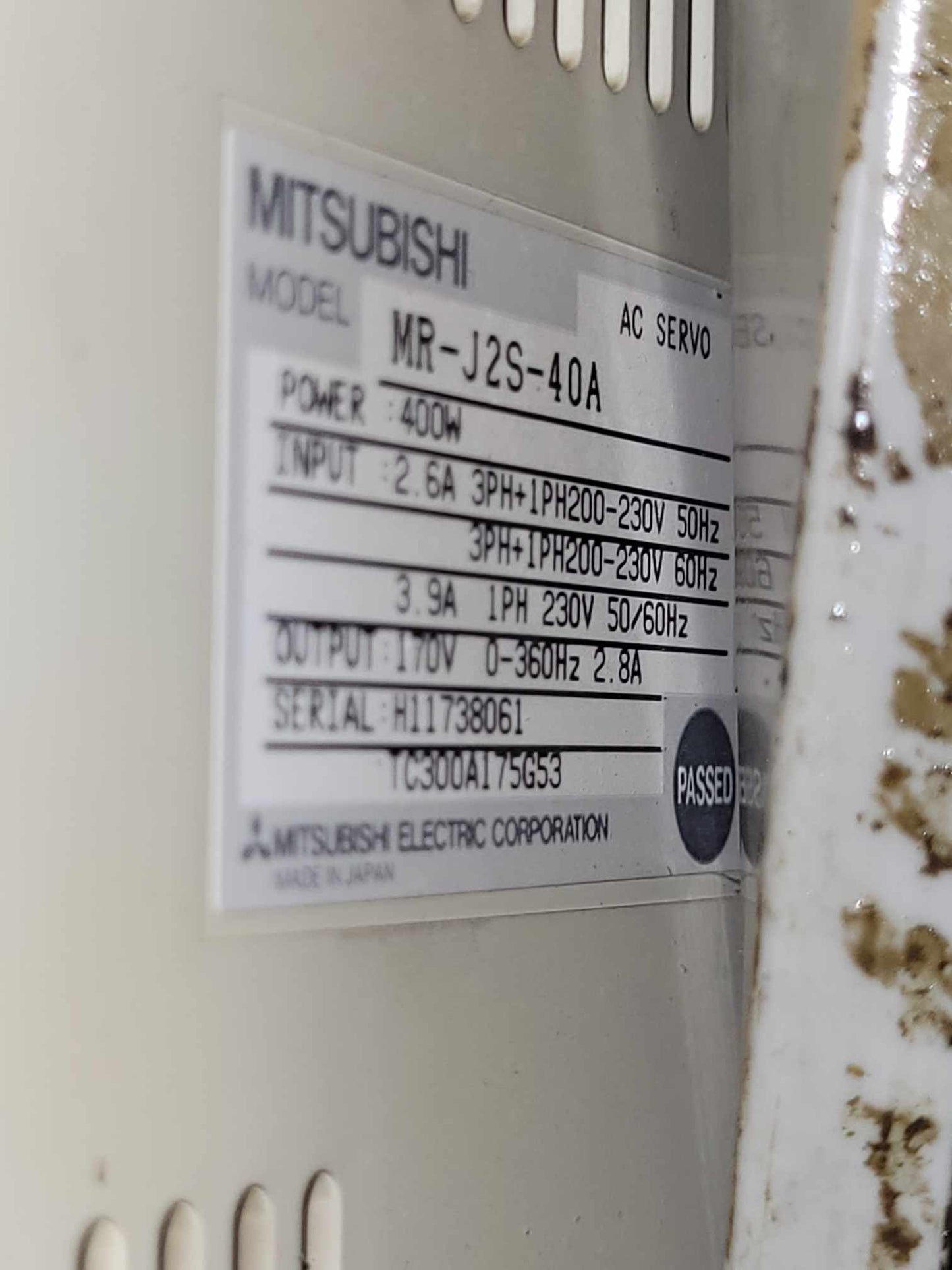 MR-J2S-40A, Mitsubishi, AC-Servoantrieb, 2,8A