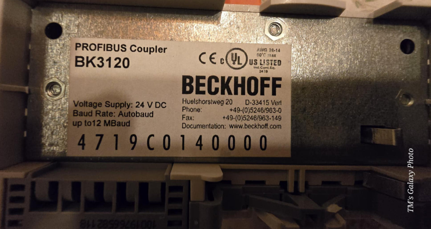 BK3120, busz csatlakozó PROFIBUS-DP-hez, Beckhoff