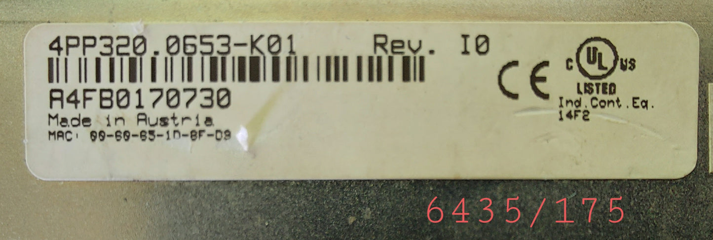 4PP320.0653-K01, B&R, Power Panel 300, kompakte SPS-HMI-Einheit (ausverkauft!)