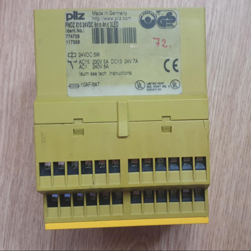 PNOZX10 24VDC, 774709, Pilz Sicherheitsrelais
