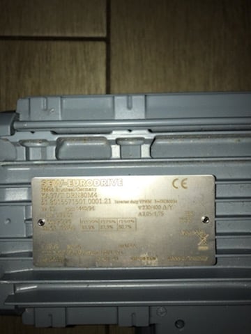 KA37/TDRN80M4, SEW, Schneckengetriebemotor, 0,75 kW