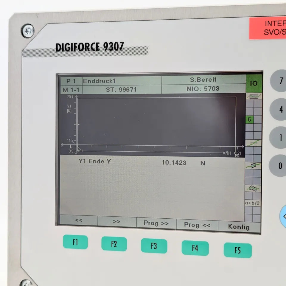 9307-V0302, Digiforce 9307, Burster többcsatornás nyomóerő monitor és funkcionális tesztelő