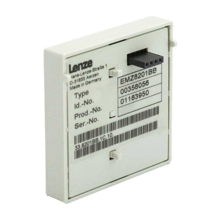 EMZ8201BB, vezérlőmodul / billentyűzet, Lenze