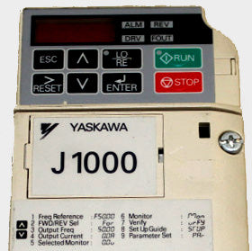 CIMR-JCBA0003BAA, Yaskawa-Frequenzumrichter J1000 0,75 kW, 3 A/3,5 A – 0,4 kW/0,75 kW