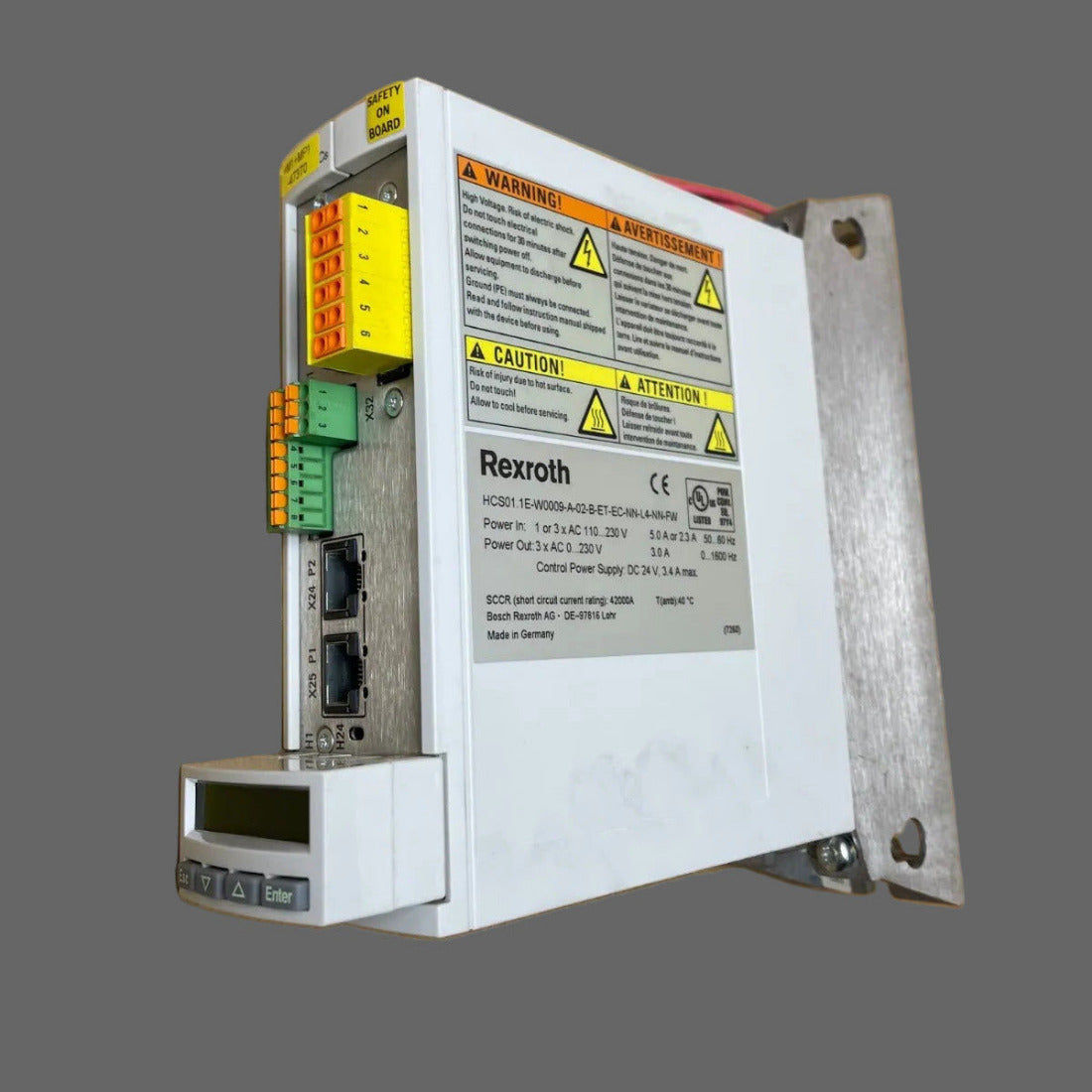 HCS01.1E-W0009-A-02-B-ET-EC-NN-L4-NN-FW, IndraDrive szervo digitális kompakt átalakító, Rexroth Indramat