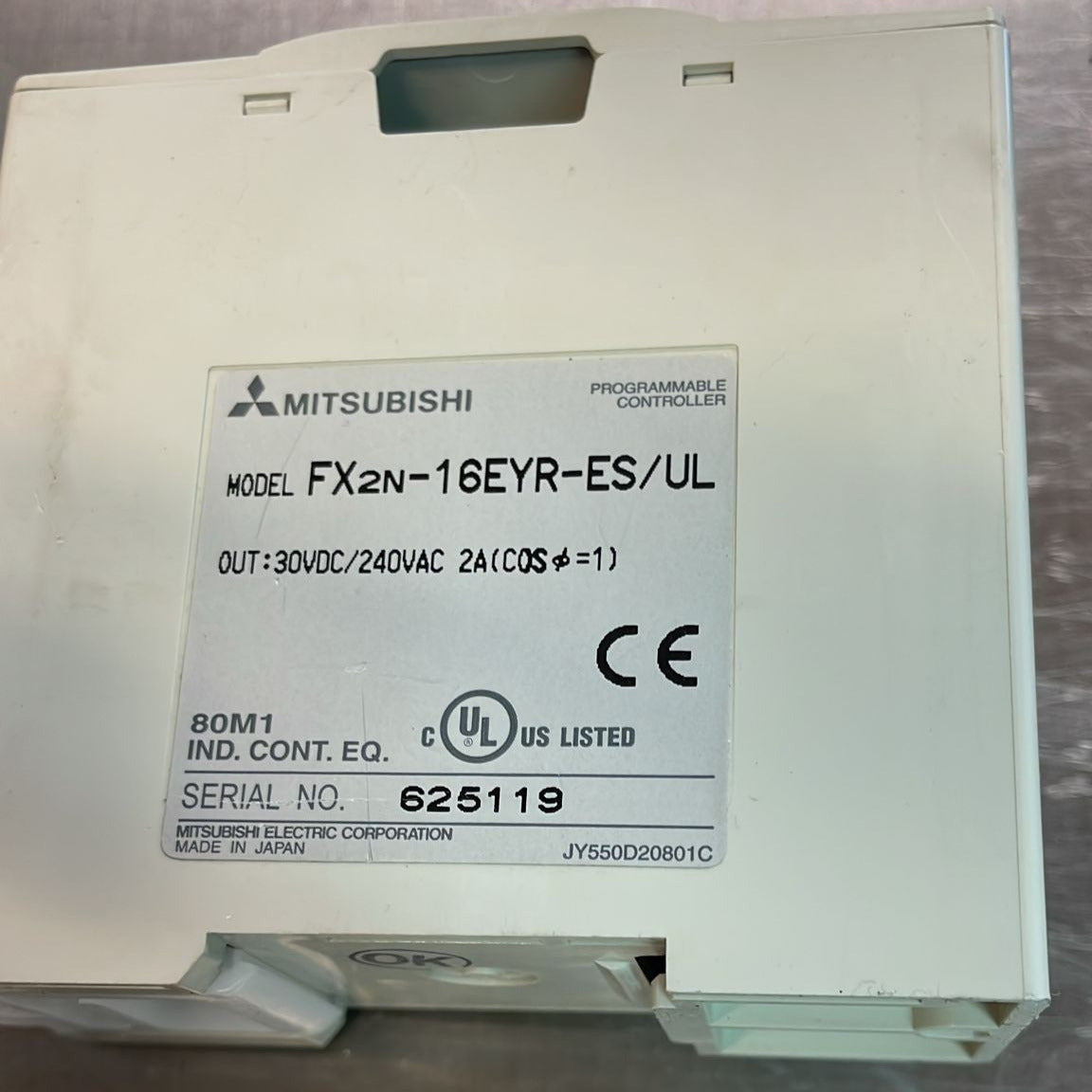 FXon-16EYR-ES/UL, PLC, FX2N moduláris bővítő egység, 16 relékimenettel, Melsec-F sorozat, Mitsubishi