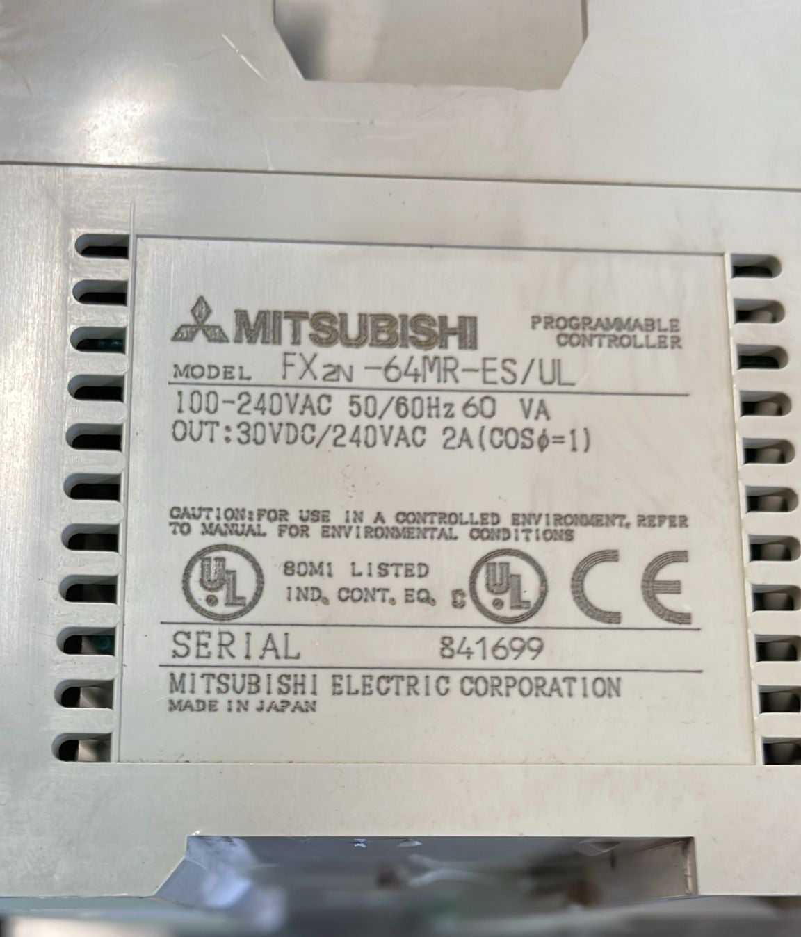 FX2n-64MR, bemeneti / kimeneti modul, Mitsubishi