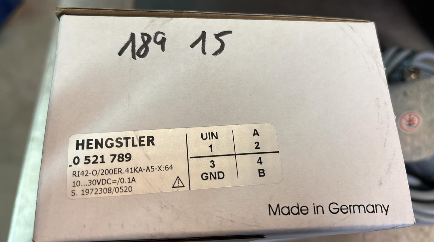 0521789, RI42-O/200ER.41KA-A5-X:64, Hengstler incremental encoder