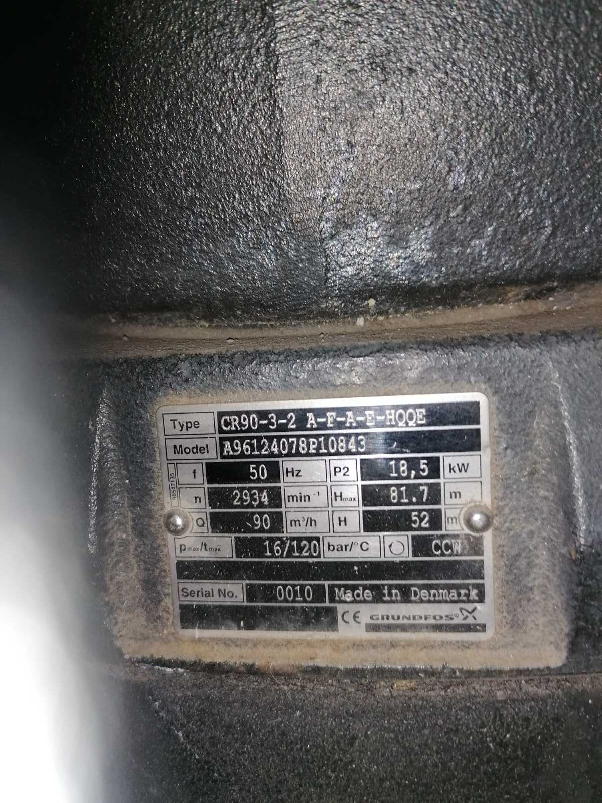 96124078, CR 90-3-2 AFAE-HQQE, vertikale mehrstufige Kreiselpumpe, Grundfos