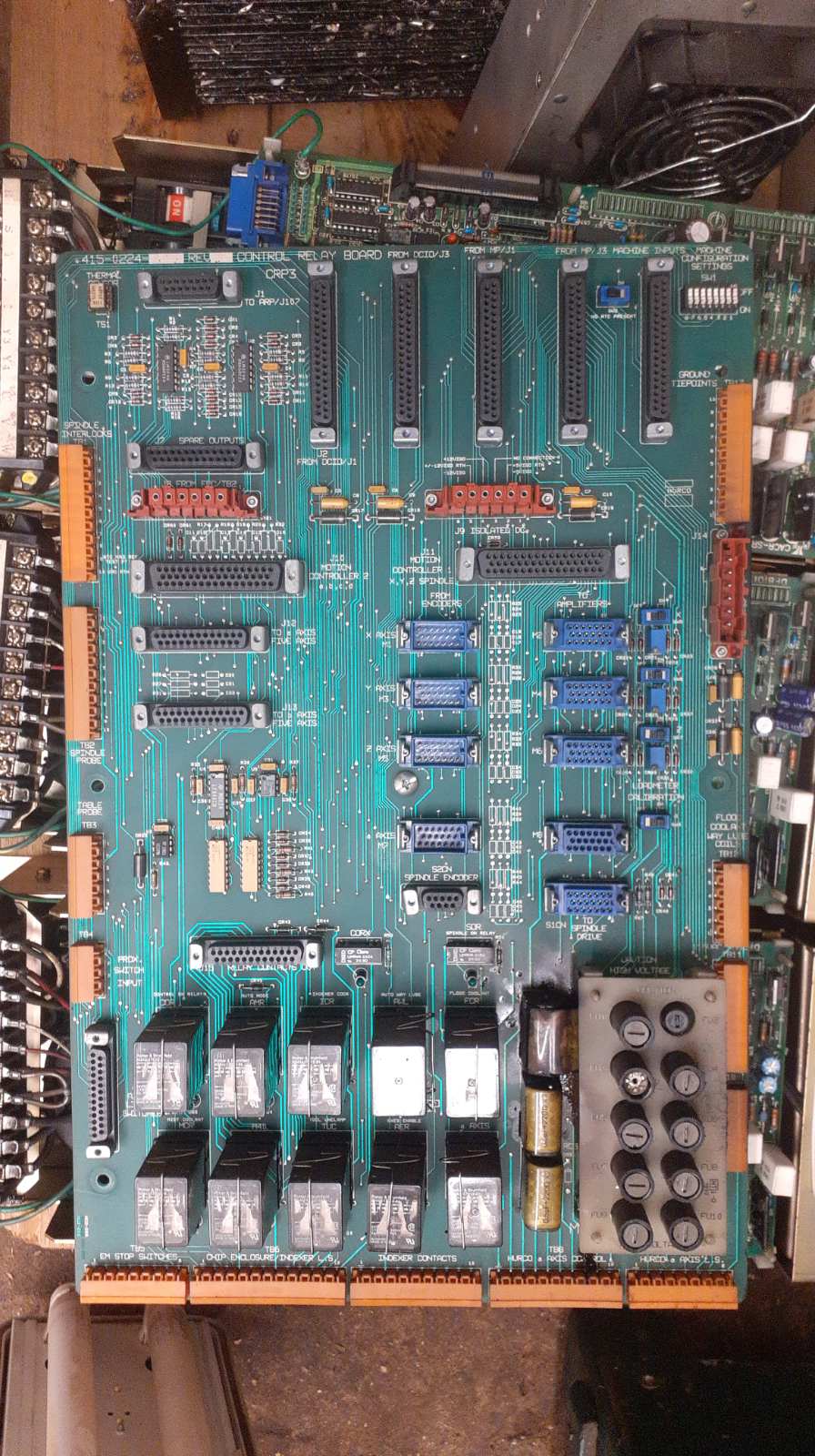 415-0224 REV Control relay board, Hurco control relay board