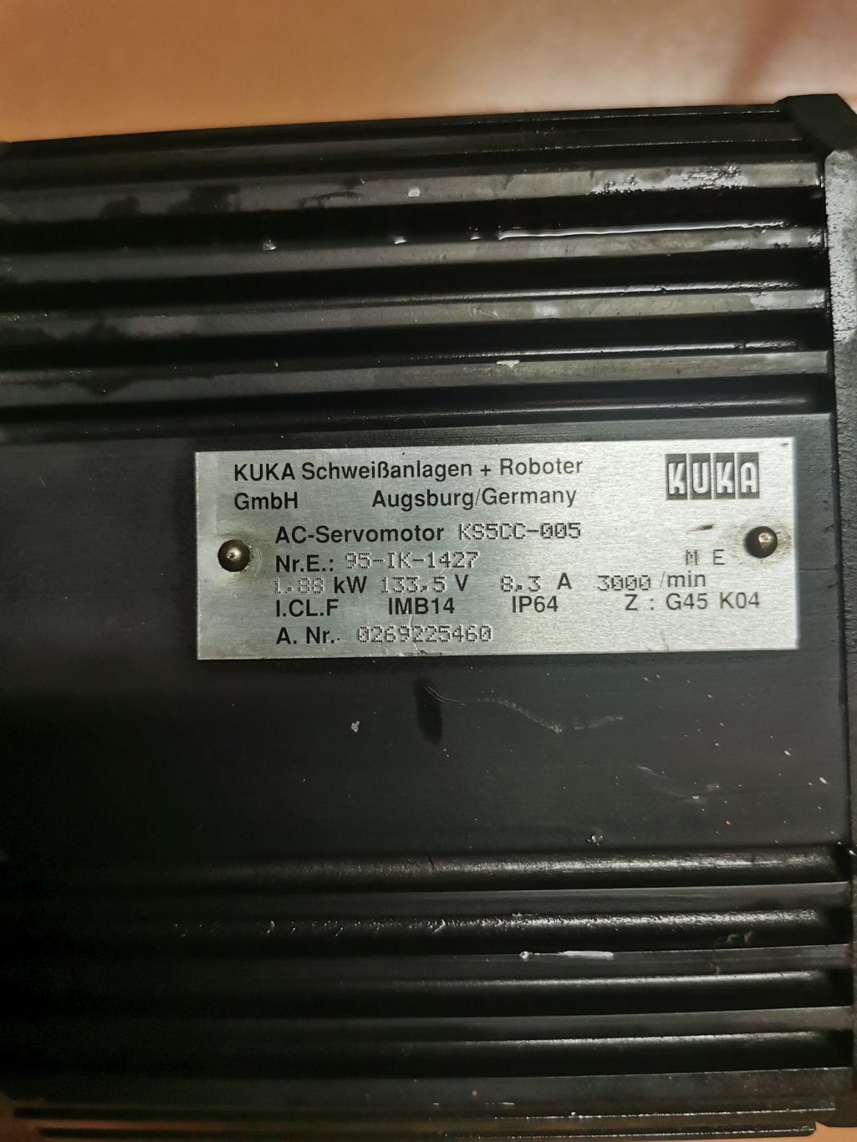 KS5CC-005, KUKA, AC szervo motor, 1.88kW