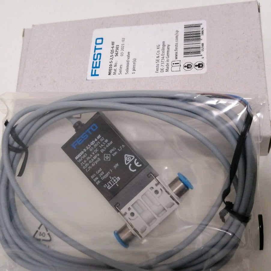 MHJ10-S-25-QS-6-HF, Magnetventil, Festo