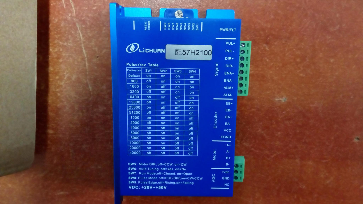 57H2100 Lichuan-Antrieb (4A) und LC57H2100 Schrittmotor (3Nm)