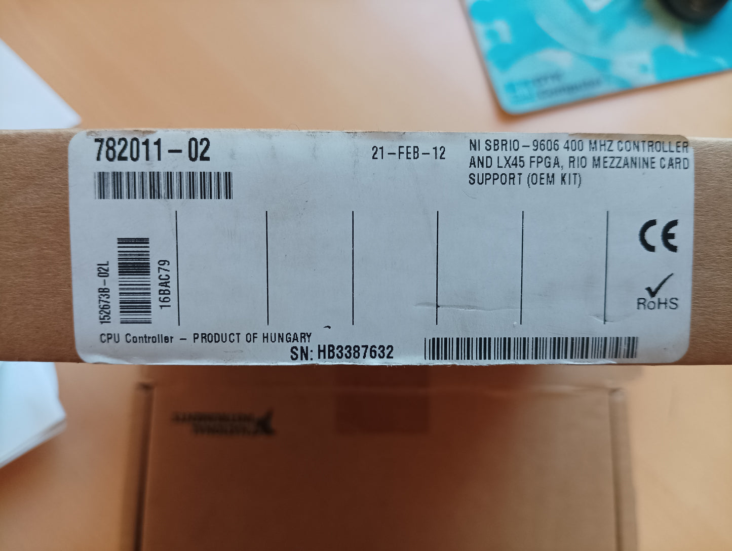 SBRIO 9606 400MHz vezérlő cpu-kártya és LX45 FPGA, Rio Mezzanine card-support, National Instruments + MSP430 CD-lemez