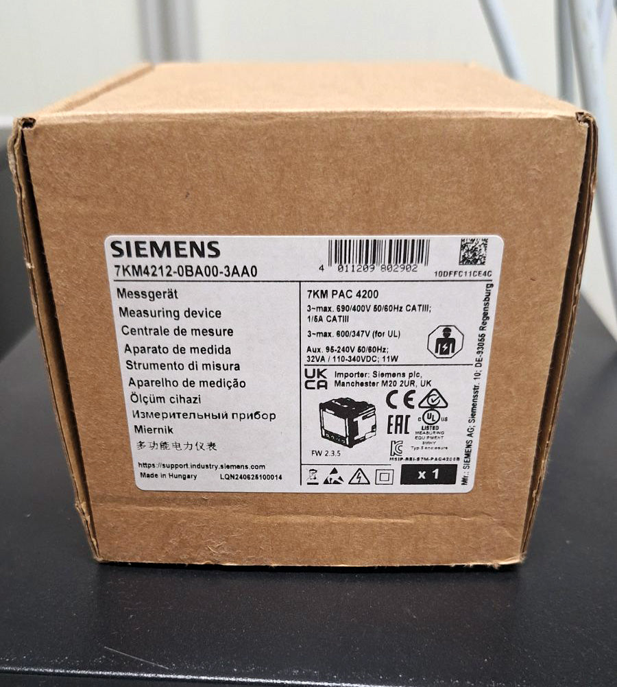 7KM4212-0BA00-3AA0, 7KM PAC 4200, submeter, Siemens