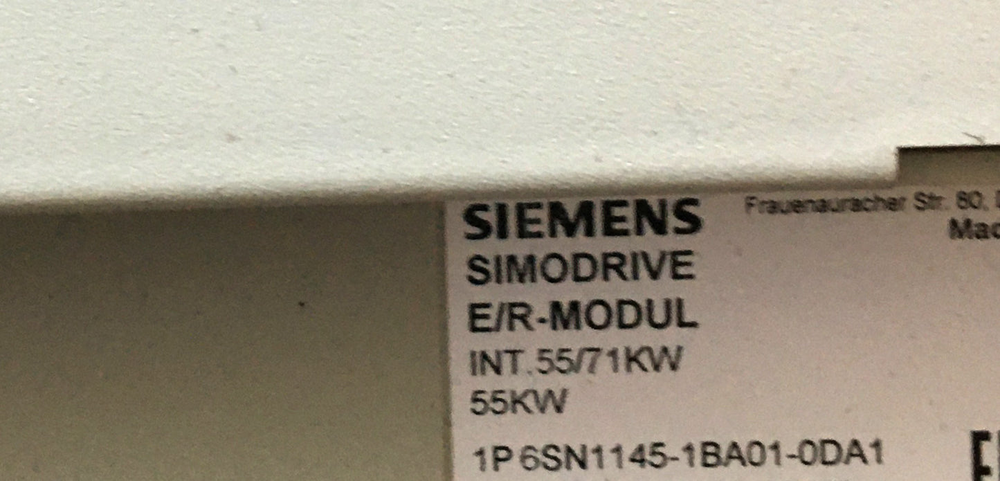 6SN1145-1BA01-0DA1, Simodrive 611, E/R power module, INT.55/71kW
