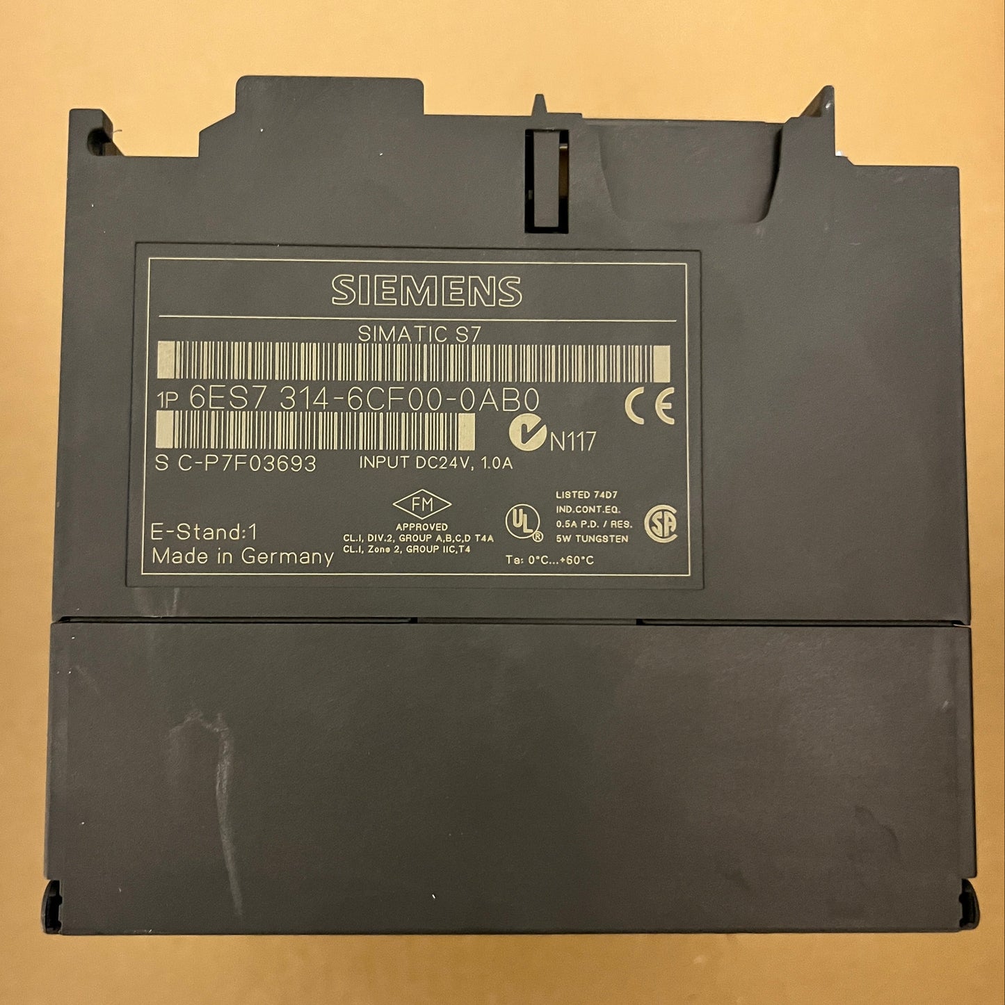 6ES7314-6CF00-0AB0, SIMATIC S7-300, kompakt CPU-modul, Siemens