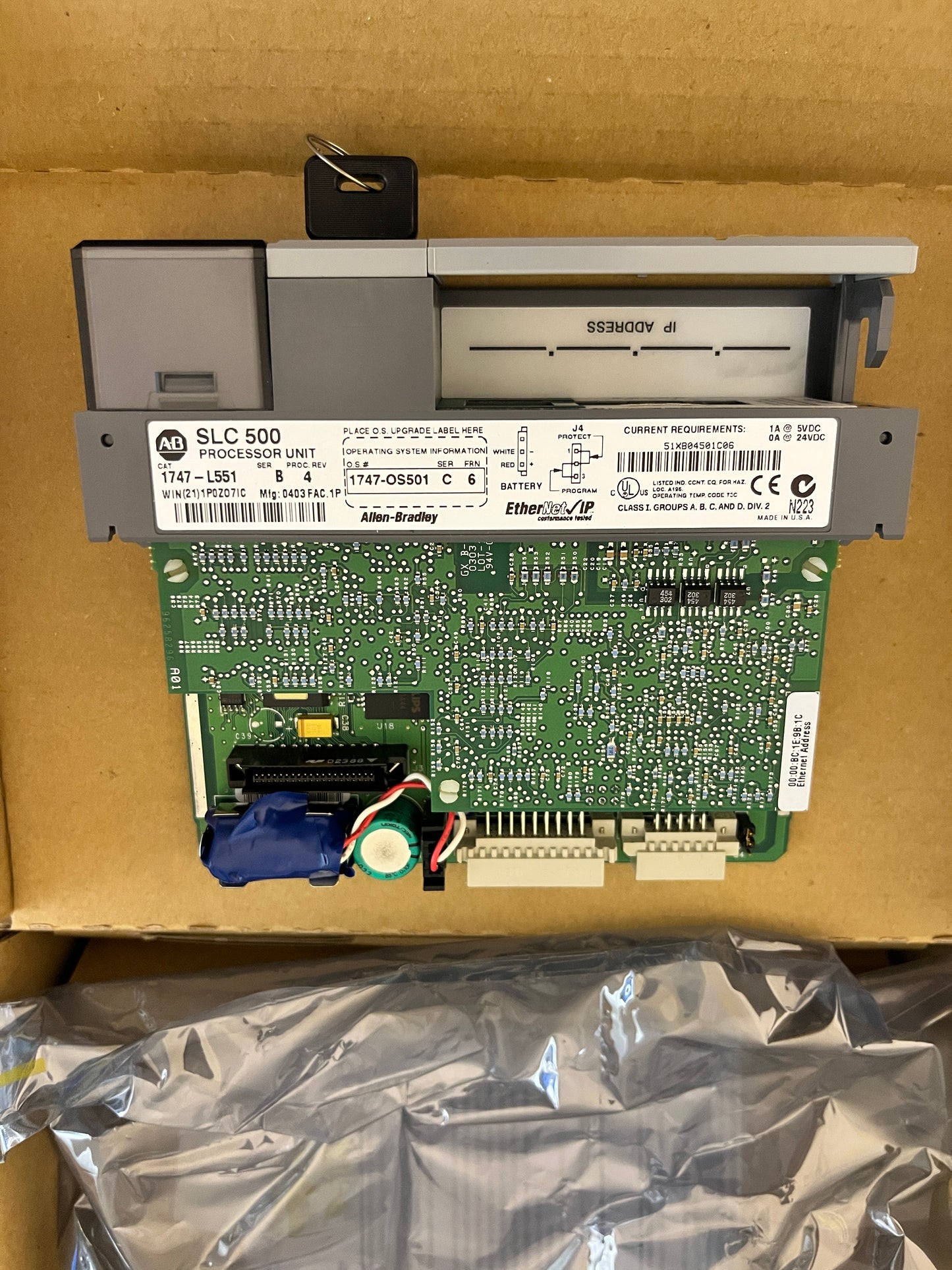 1747-L551, SLC 500, Allen-Bradley / Rockwell Automation, CPU-modul